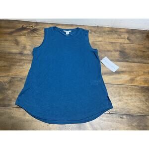 Athleta Breezy Teal Tank Top Sleeveless Athletic Tencel Modal Medium NWT